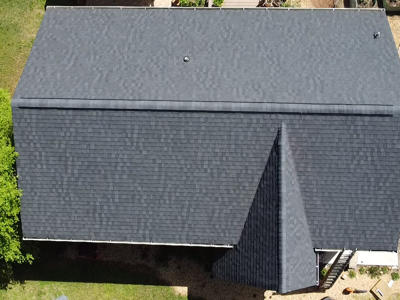 Completed Roof — Aerial View, Charlotte — A&W Roofing, Charlotte, NC | Roof Replacement & Repair Contractor