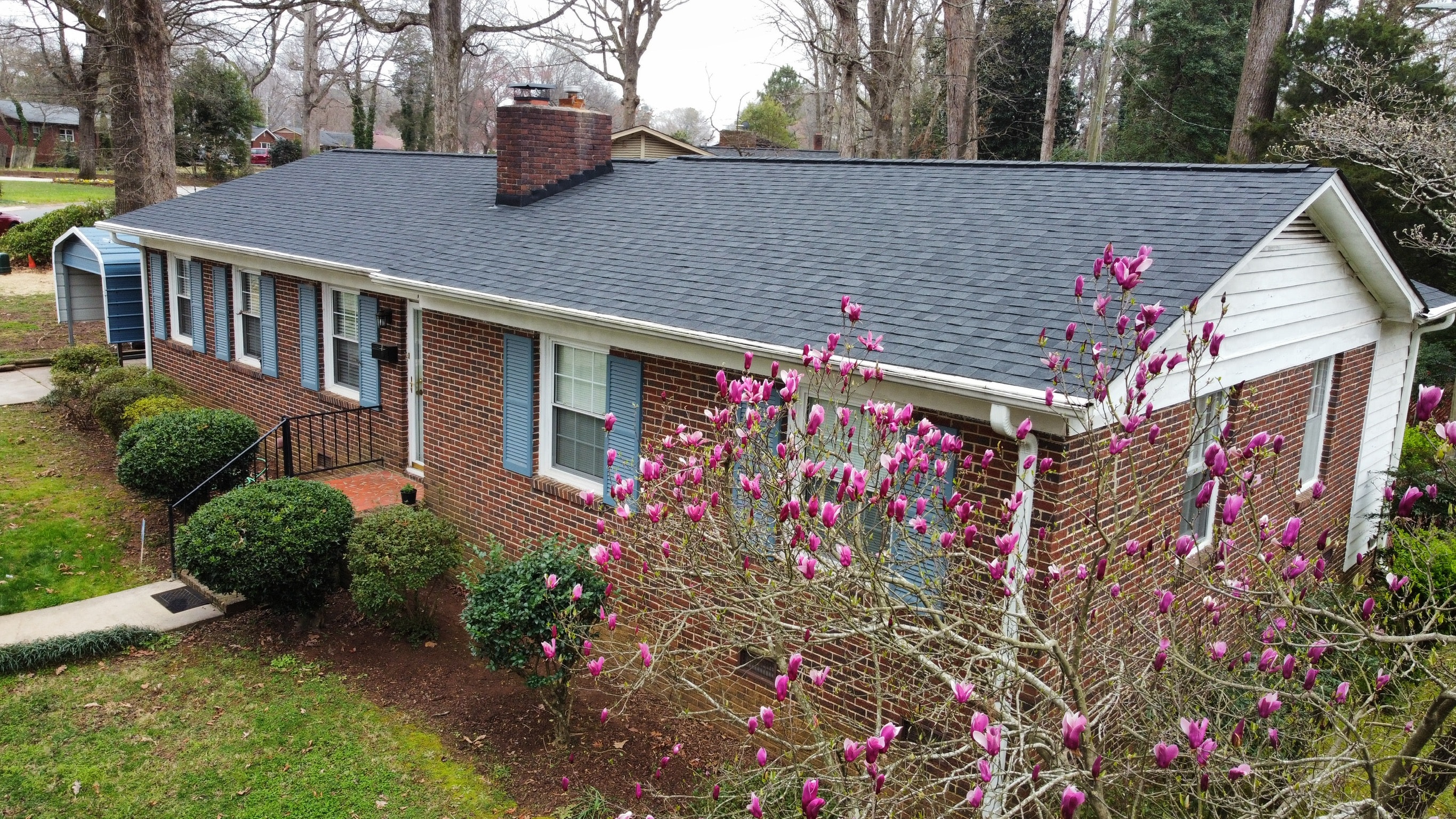 Brick Ranch Roof Replacement — Charlotte, NC — A&W Roofing, Charlotte, NC | Roof Replacement & Repair Contractor